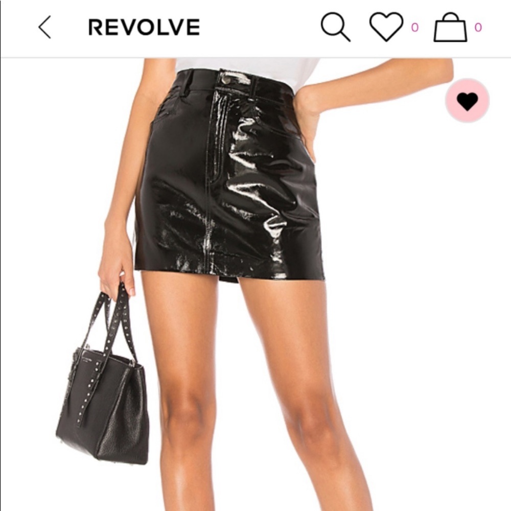 LPA LEATHER SKIRT